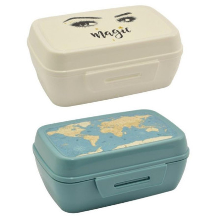 Pojemnik Lunch Box duży plastikowy mix