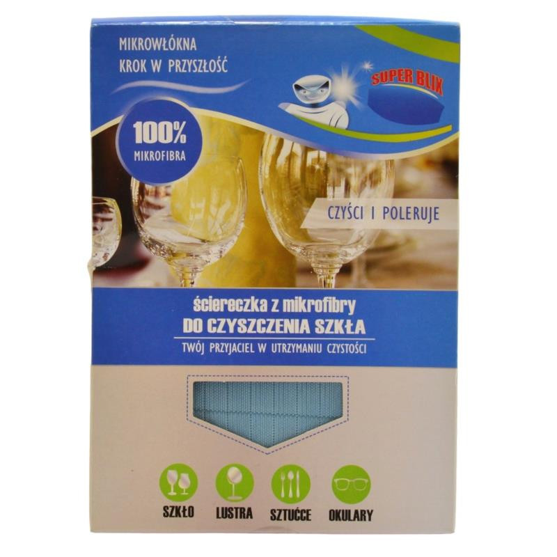 Ściereczka z mikrowłókien do szkła 30x30cm FE-05