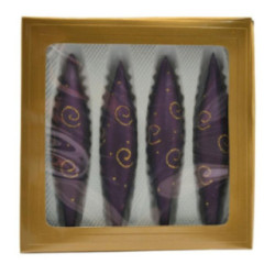 Bombki szklane 4szt 150mm sople mix