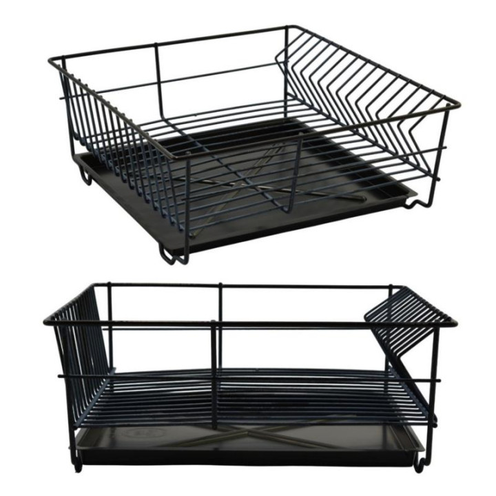 Suszarka do naczyń zlewozmywakowa kwadratowa 32cm czarna