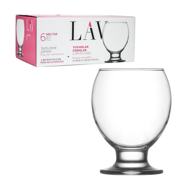 Szklanki 280ml 6szt do soku NEC14