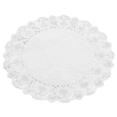 Serwetki ażurowe 32cm 12 sztuk okrągłe