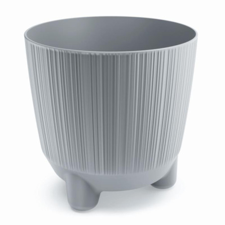 Doniczka Ryfo N 19,5 jasny szary na nóżkach DRF200N