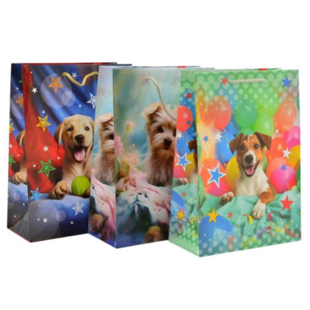 Torebka ozdobna 31,5x22,5x11cm T-2L mix