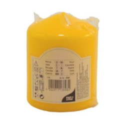 Świeca walec żółty 8cm 80/100