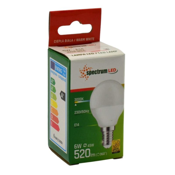 Żarówka LED E14 6W 480lm Spectrum