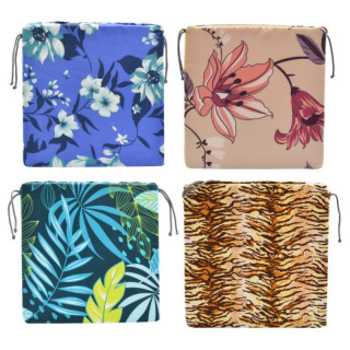 Poduszka na krzesło 35x35cm kwadrat wiązana mix