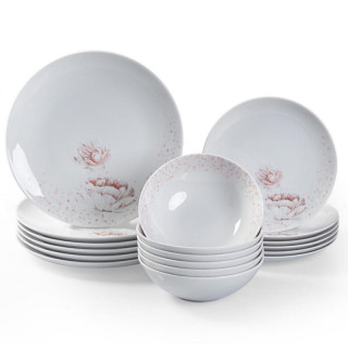 Serwis obiadowy Waza WA-156 Boss Piwonia 18 elementów