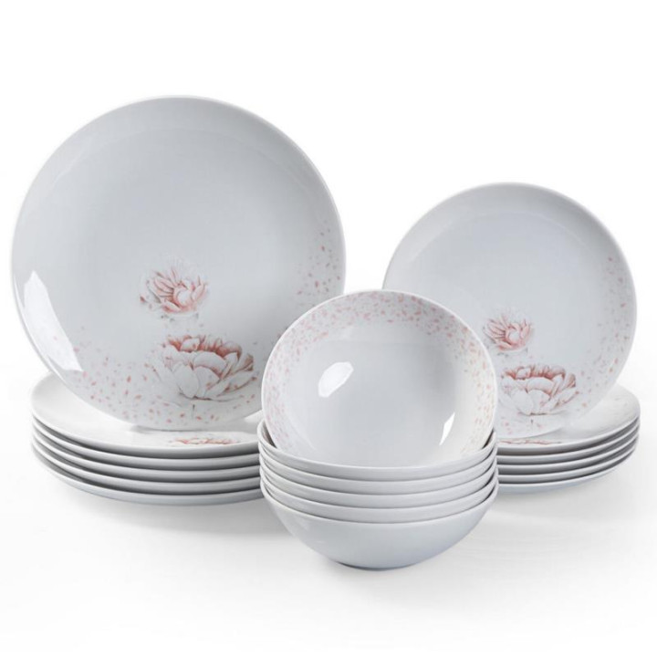 Serwis obiadowy Waza WA-156 Boss Piwonia 18 elementów