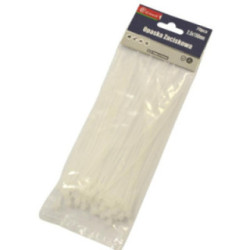 Opaski zaciskowe plastikowe 70szt 2,5x150mm białe