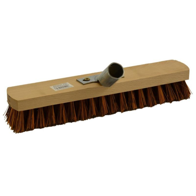 Szczotka szorówka na kij z uchwytem ulicówka ryż 30cm A 02-038