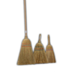 Miotła Sorgo duża z kijem h:140cm A 09-260