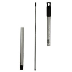 Kij metalowy 130cm chromowany karbowany