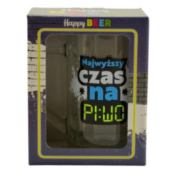 Kufel szklany 500ml Dzień Chłopaka "Najwyższy czas na piwo"