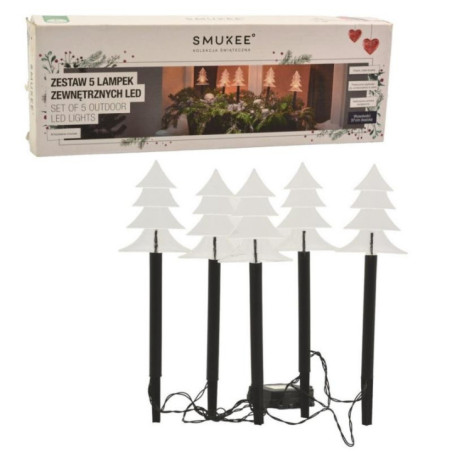 Lampki LED choinki biały ciepły 35,5cm 5szt