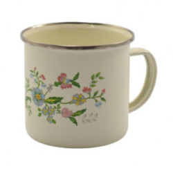 Kubek emalia  9cm dmuchawce/kwiaty mix