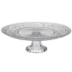 Patera szklana 30cm na nodze Piatto 2