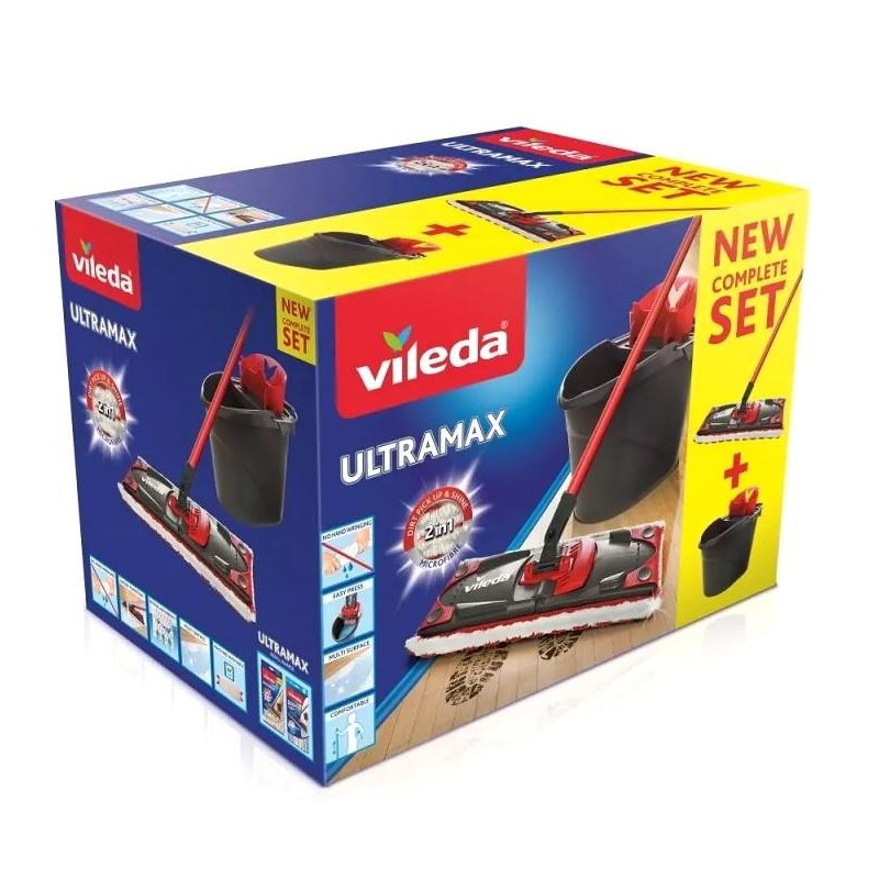 Mop Vileda zestaw Ultramax Box mop +wiadro 155737