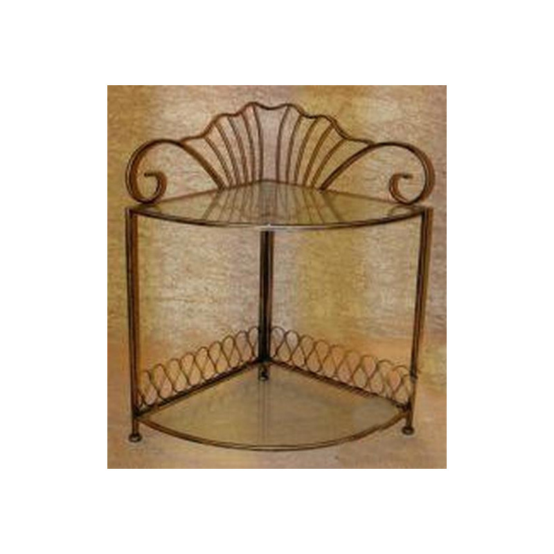 Półka rogowa metalowa 2 półki WLR-5904,,