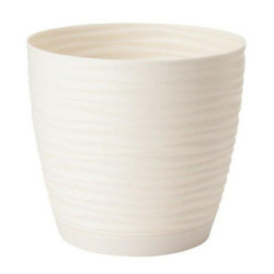 Doniczka Sahara Petit krem 27cm 3042-0001 z podstawką 2