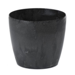 Doniczka Magnolia 12cm h:10,4cm czarny beton 200 2