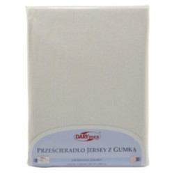 Prześcieradło Jersey 140x200cm biały