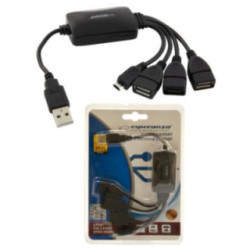 Hub USB Esperanza 3 porty + 1 micro 2.0 EA158 2