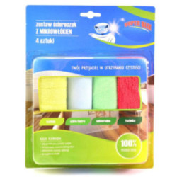 Ściereczka z mikrowłókna 30x30cm 4 sztuki FE-2004 2