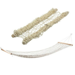 Hamak siatka drewno 200x80 udźwig 100kg 2