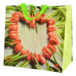 Torba na zakupy PP Tulipany 34x34x22cm 2