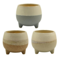 Doniczka-osłonka ceramiczna 13x11cm ASC23217 mix 2