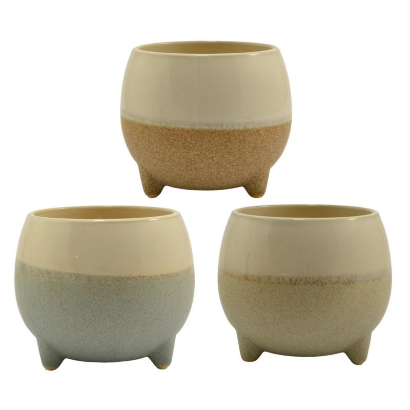 Doniczka-osłonka ceramiczna 17x15cm ASC23216 mix