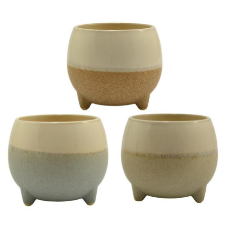 Doniczka-osłonka ceramiczna 17x15cm ASC23216 mix