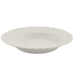 Talerz Opal Wave głęboki 23cm biały szklany 2