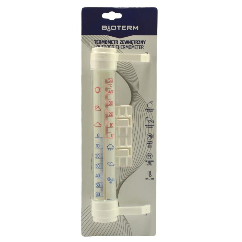 Termometr zaokienny 290/45mm składany 02080