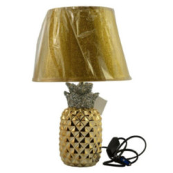 Lampa z abażurem ananas złota 41cm YD23A205012C