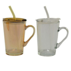 Kubek słoik szklany 450ml mix BRAK SŁOMKI 2