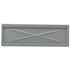 Podstawka pod suszarkę 75x24,7cm srebrna 2