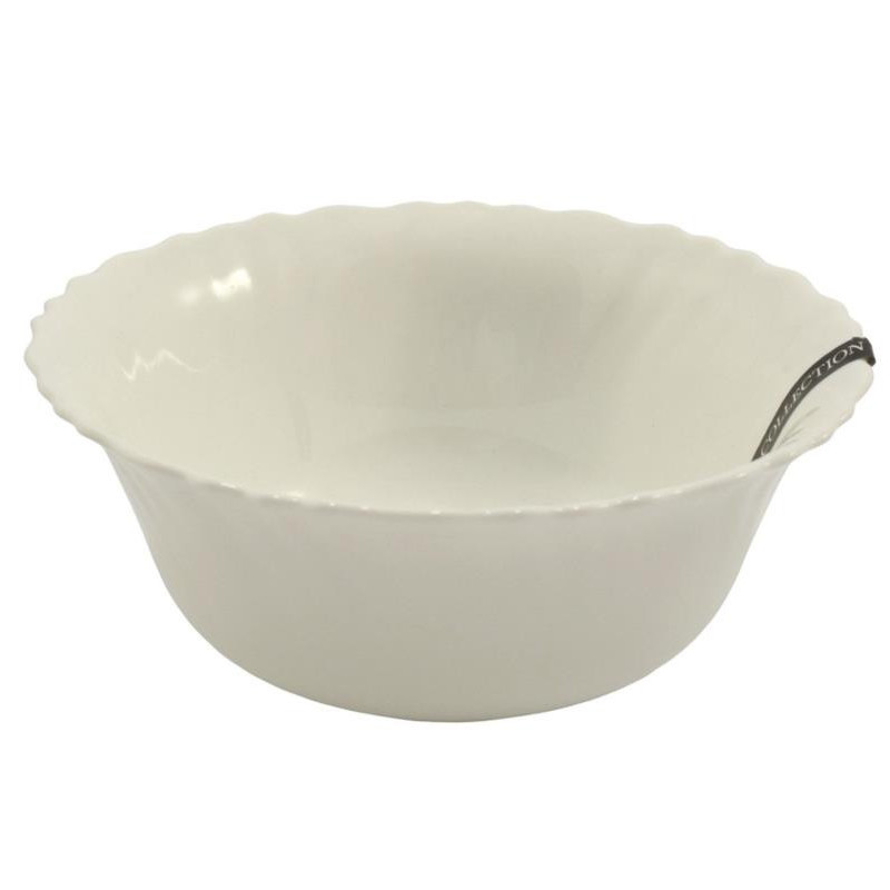 Salaterka Eva 15cm biała szkło hartowane