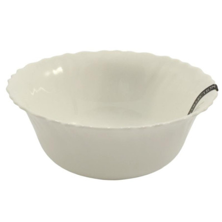 Salaterka Eva 15cm biała szkło hartowane