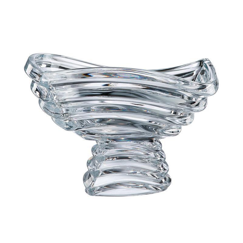 Salaterka kryształ Bohemia Wave 30,5cm na nodze