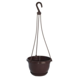 Doniczka wisząca Malta 27cm h:17,1cm brąz 2504 2