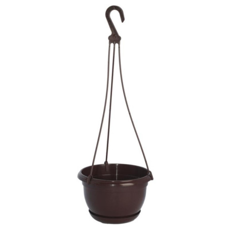 Doniczka wisząca Malta 27cm h:17,1cm brąz 2504