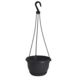 Doniczka wisząca Malta 19cm h:12,5cm antracyt 2401 2