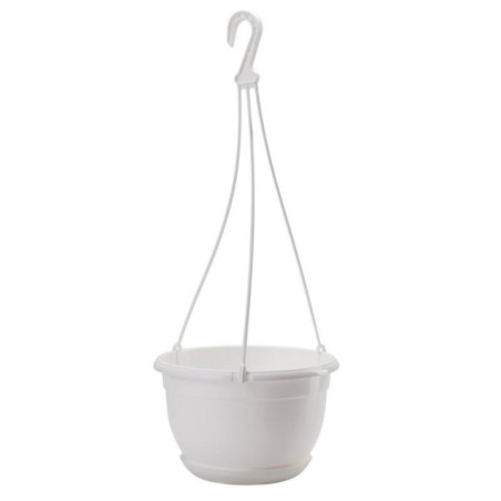 Doniczka wisząca Malta 21cm h:13,6cm biały 2402