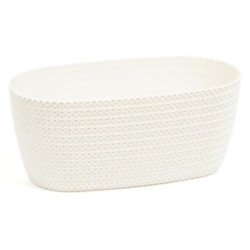 Doniczka Jersey owalna 38cm h:15,8cm krem 782 2