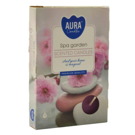 Świeca Tealight Ogród Spa 6 sztuk