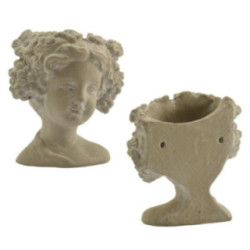 Doniczka betonowa 20x27cm głowa 2