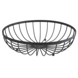 Koszyk na owoce 30x8,5cm czarny W6434-3 2