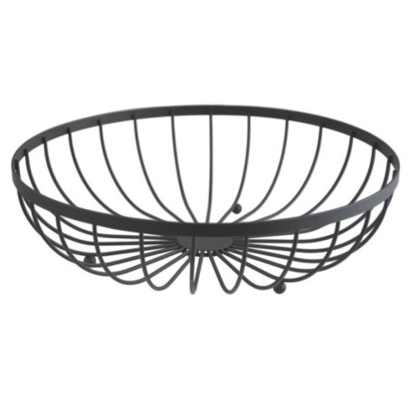 Koszyk na owoce 30x8,5cm czarny W6434-3